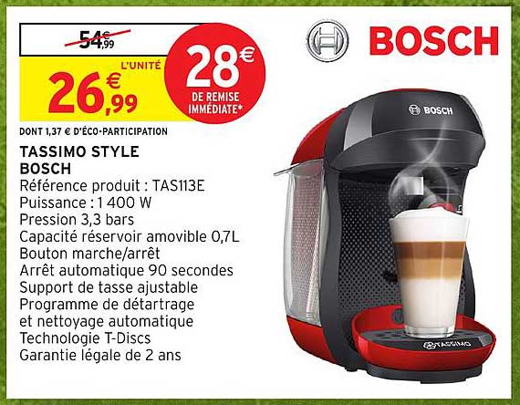 TASSIMO STYLE BOSCH
