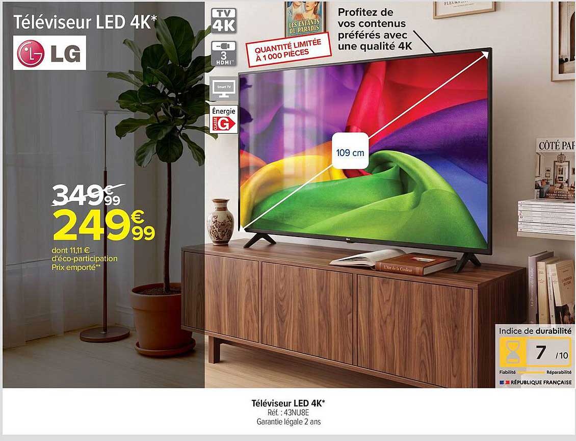 Téléviseur LED 4K*