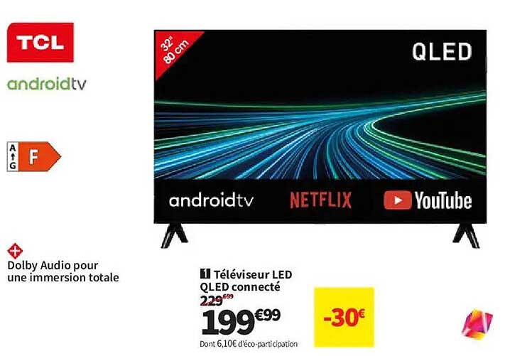 Téléviseur LED QLED connecté