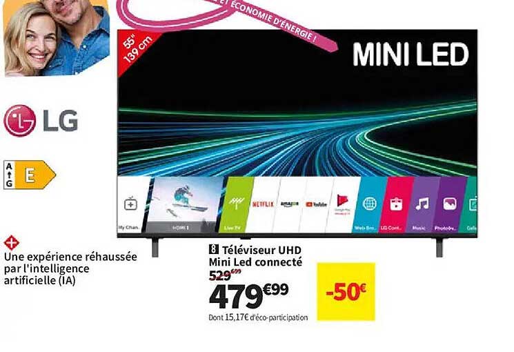 Téléviseur UHD Mini Led connecté