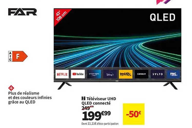 Téléviseur UHD QLED connecté