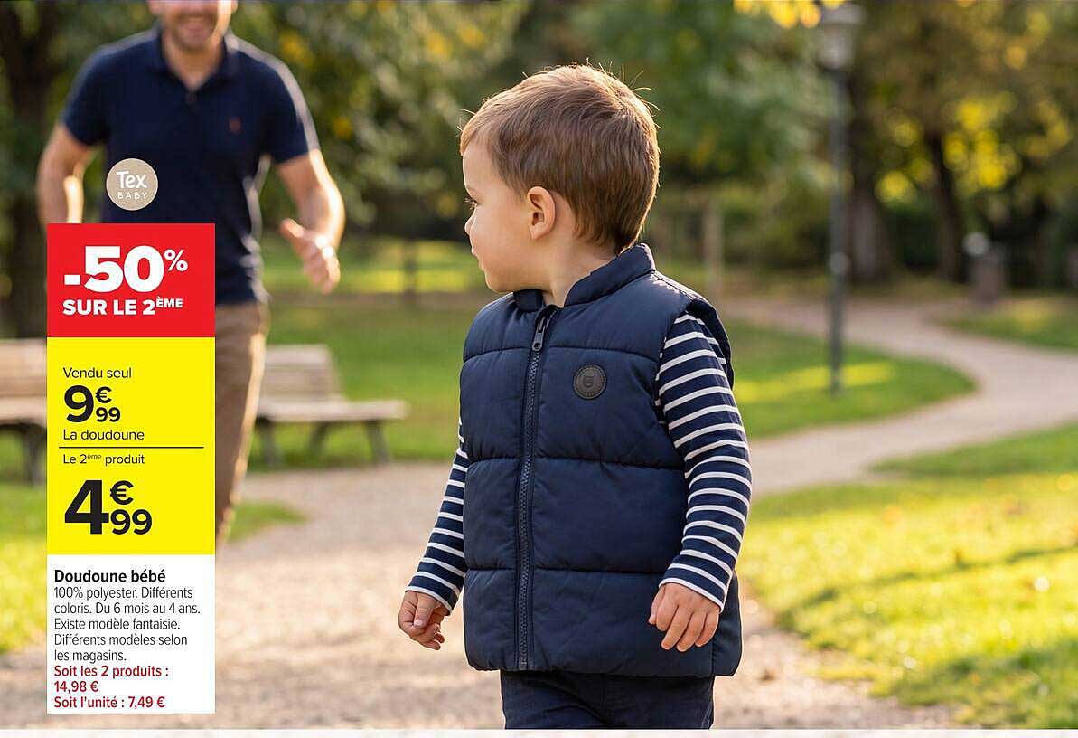 Tex BABY -50% sur le 2ème