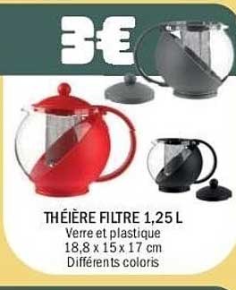 THÉIÈRE FILTRE 1,25 L