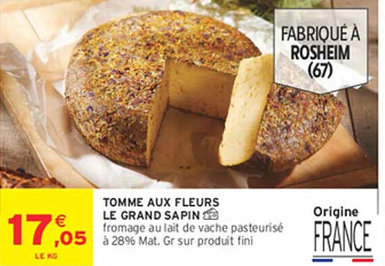 TOMME AUX FLEURS LE GRAND SAPIN