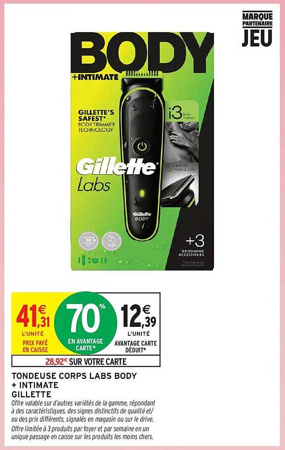 TONDEUSE CORPS LABS BODY + INTIMATE GILLETTE