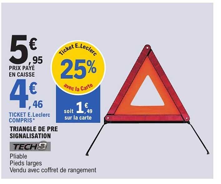 TRIANGLE DE PRE SIGNALISATION