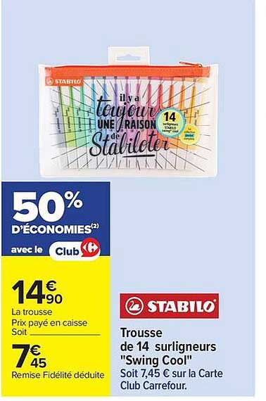 Trousse de 14 surligneurs "Swing Cool"