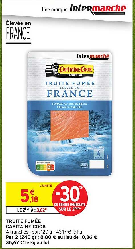 TRUITE FUMÉE CAPITAINE COOK