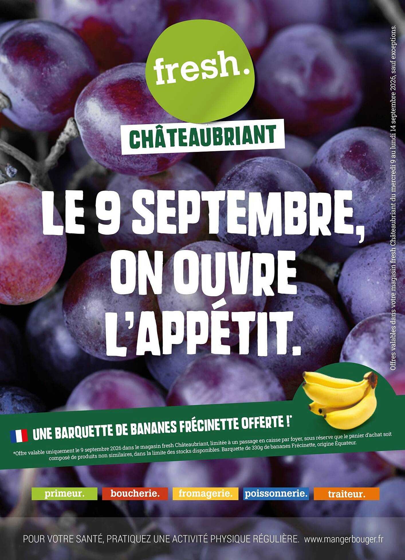 UNE BARQUETTE DE BANANES FRÉCINETTE OFFERTE !