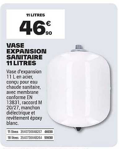 VASE EXPANSION SANITAIRE 11 LITRES