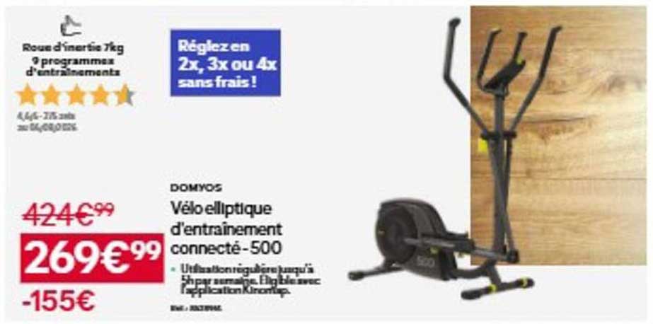 Velo elliptique d'entrainement connecté - 500