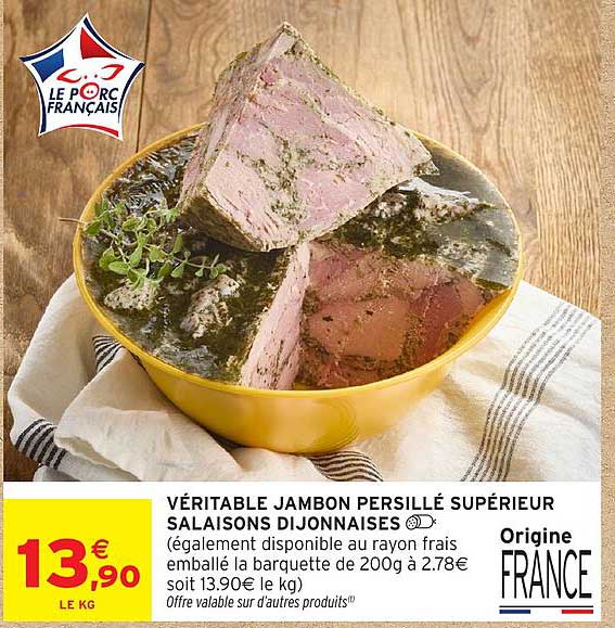 VÉRITABLE JAMBON PERSILLÉ SUPÉRIEUR SALAISONS DIJONNAISES
