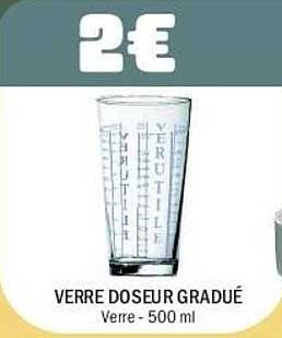 VERRE DOSEUR GRADUÉ