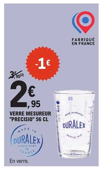 VERRE MESUREUR "PRECISIO" 56 CL