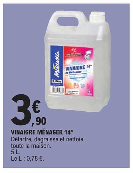 VINAIGRE MÉNAGER 14°