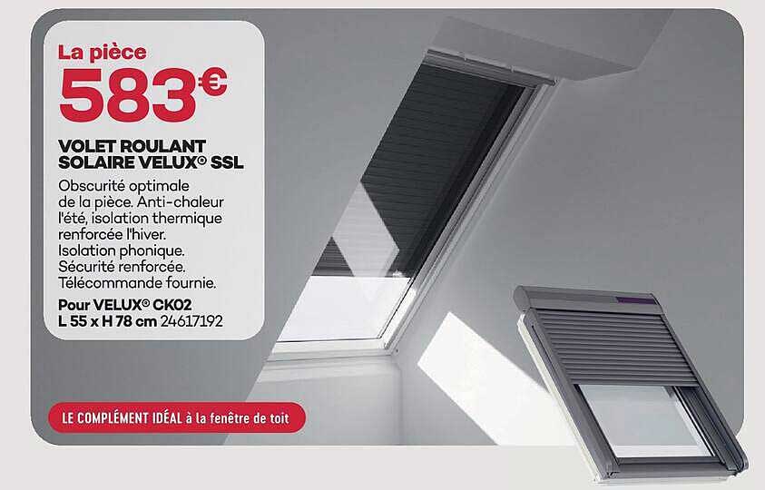 VOLET ROULANT SOLAIRE VELUX® SSL
