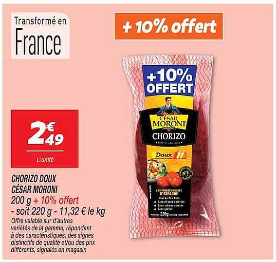 + 10% offert