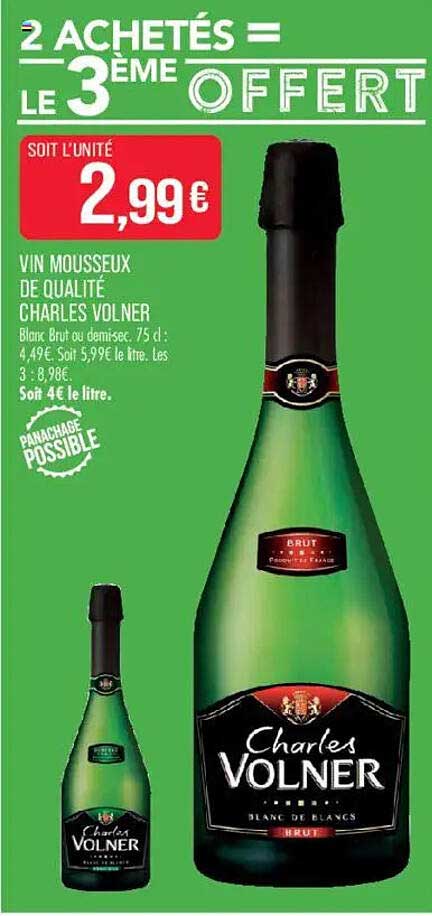 2 ACHETÉS = LE 3ÈME OFFERT