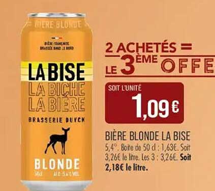 2 ACHETÉS = LE 3ÈME OFFERT