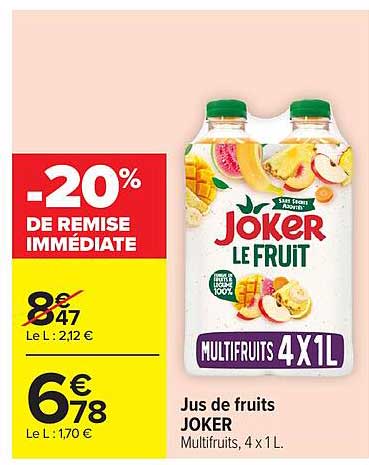 -20% DE REMISE IMMÉDIATE