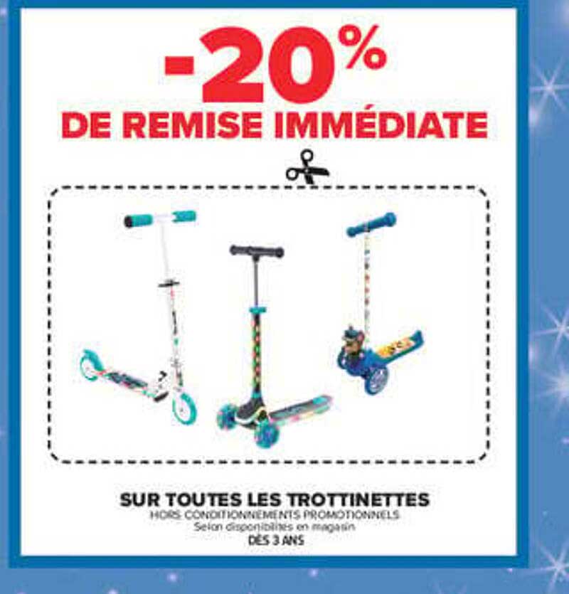 -20% DE REMISE IMMÉDIATE SUR TOUTES LES TROTTINETTES
