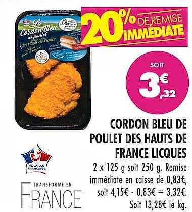 20% DE REMISE IMMÉDIATE
