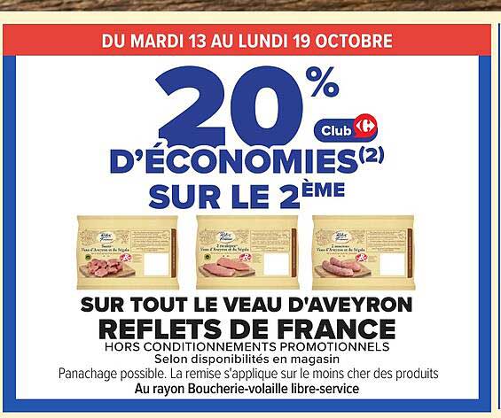 20% D'ÉCONOMIES SUR LE 2ÈME
