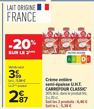 -20% SUR LE 2ÈME