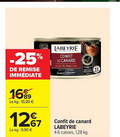 -25% DE REMISE IMMÉDIATE