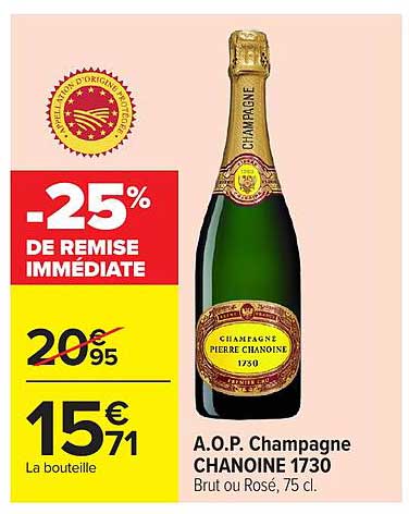 -25% DE REMISE IMMÉDIATE