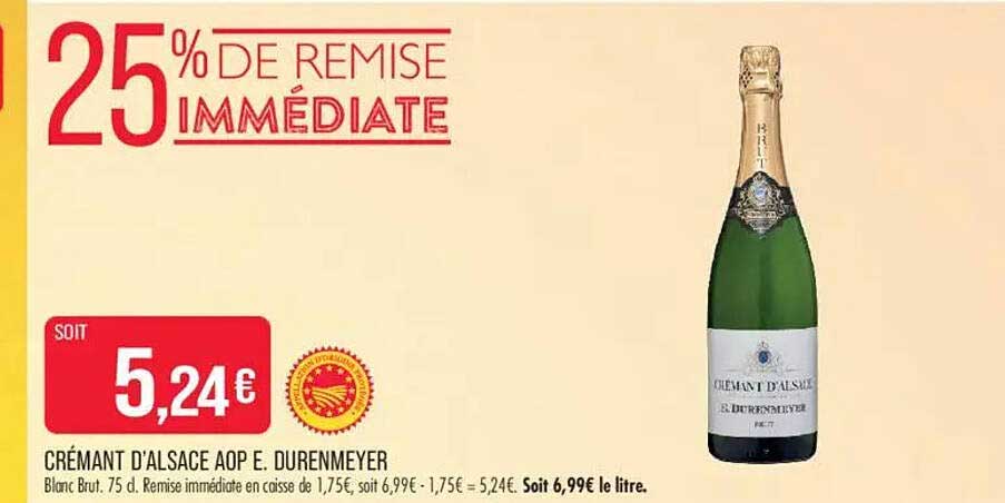 25% DE REMISE IMMÉDIATE