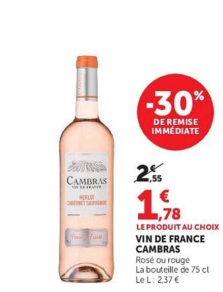 -30% DE REMISE IMMÉDIATE