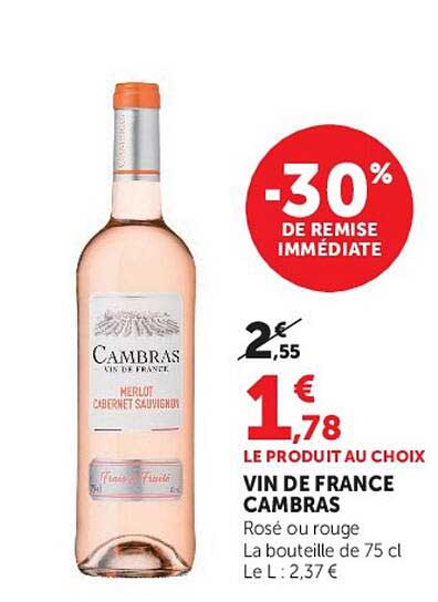 -30% DE REMISE IMMÉDIATE