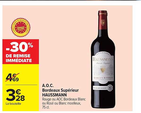 -30% DE REMISE IMMÉDIATE