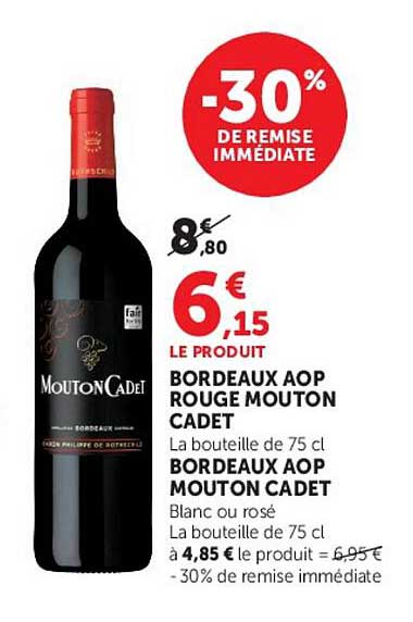 -30% DE REMISE IMMÉDIATE