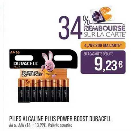 34% REMBOURSÉ SUR LA CARTE