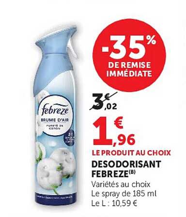 -35% DE REMISE IMMÉDIATE