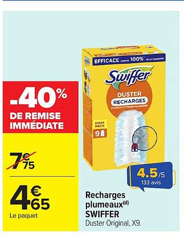 -40% DE REMISE IMMÉDIATE