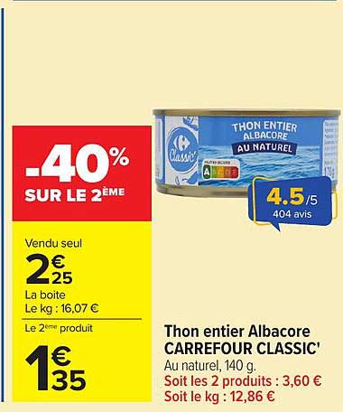 -40% SUR LE 2ÈME
