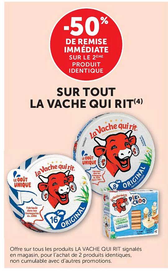 -50% DE REMISE IMMÉDIATE SUR LE 2ÈME PRODUIT IDENTIQUE