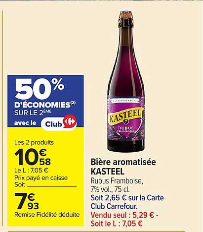 50% D'ÉCONOMIES SUR LE 2ÈME avec le Club