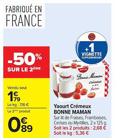 -50% SUR LE 2ÈME