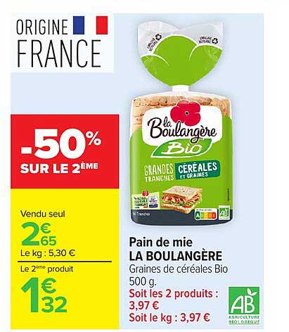 -50% SUR LE 2ÈME