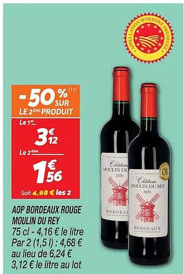 -50% sur le 2ème produit