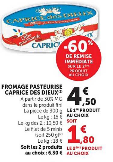 -60% DE REMISE IMMÉDIATE SUR LE 2ÈME PRODUIT AU CHOIX