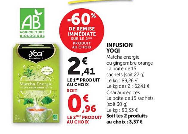 -60% DE REMISE IMMÉDIATE SUR LE 2ÈME PRODUIT AU CHOIX