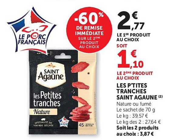 -60% DE REMISE IMMÉDIATE SUR LE 2ème PRODUIT AU CHOIX