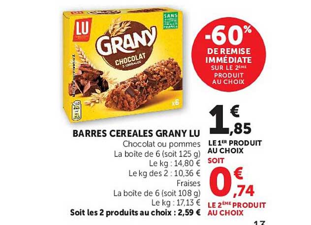 -60% DE REMISE IMMÉDIATE SUR LE 2ÈME PRODUIT AU CHOIX