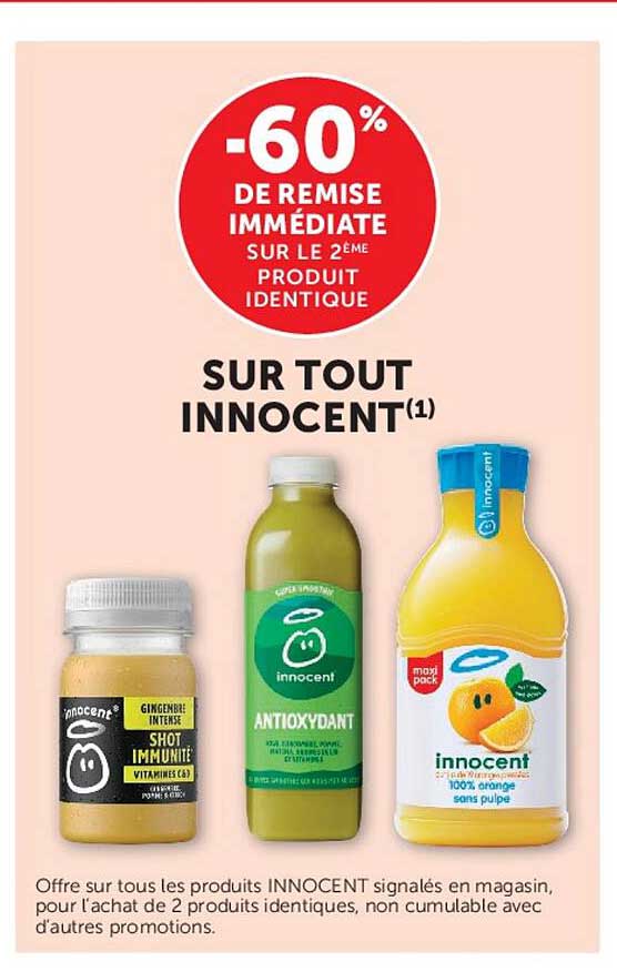 -60% DE REMISE IMMÉDIATE SUR LE 2ÈME PRODUIT IDENTIQUE