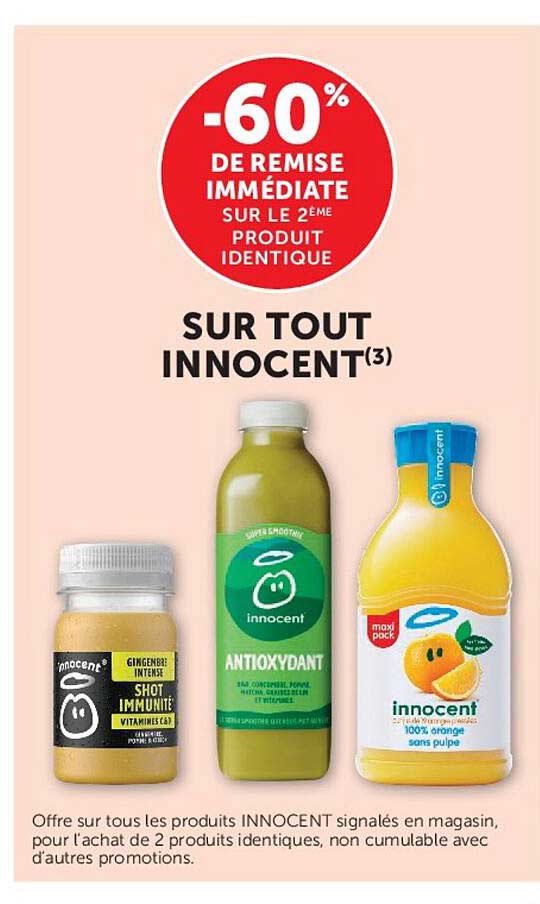 -60% DE REMISE IMMÉDIATE SUR LE 2ÈME PRODUIT IDENTIQUE